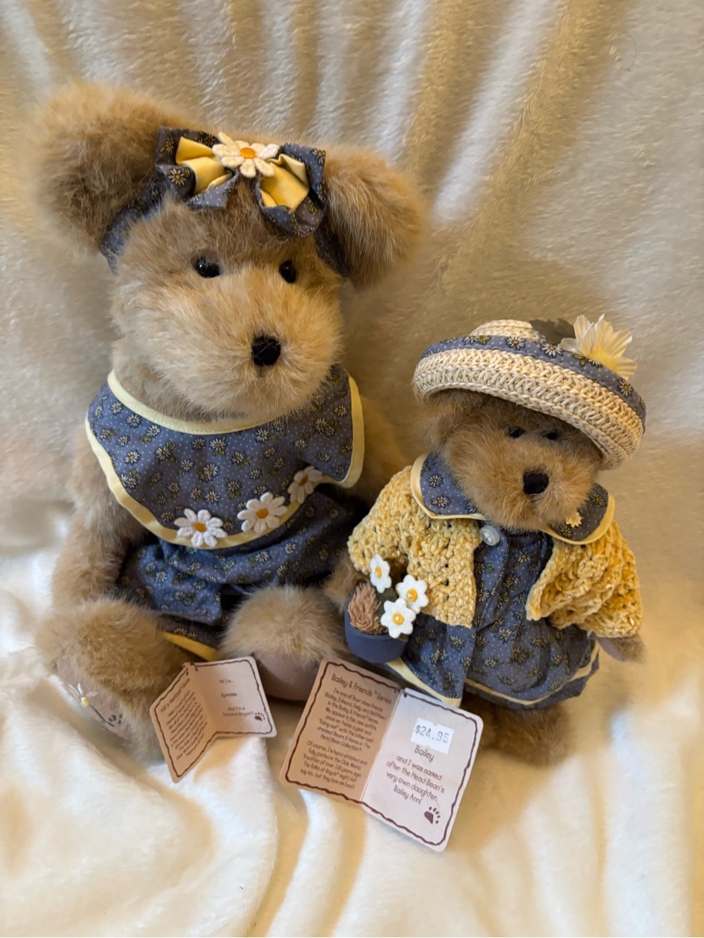 Set of 2 plush Boyd’s bears